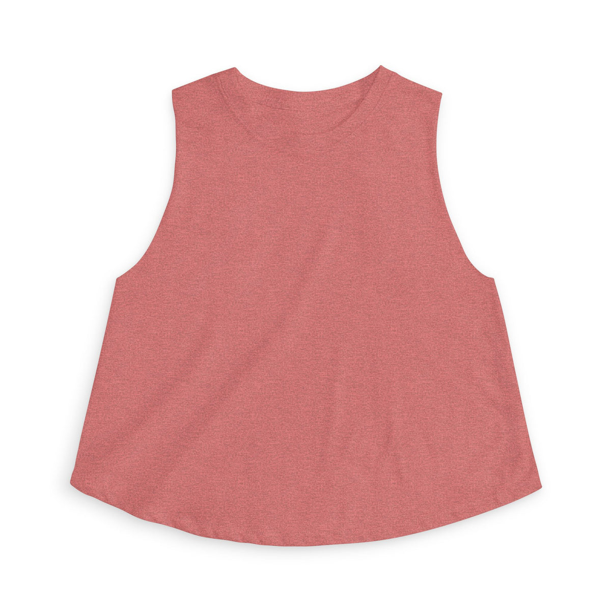 Crop Top — Minimal White Yoga Tank, Relaxed Women's Workout Lounge Top