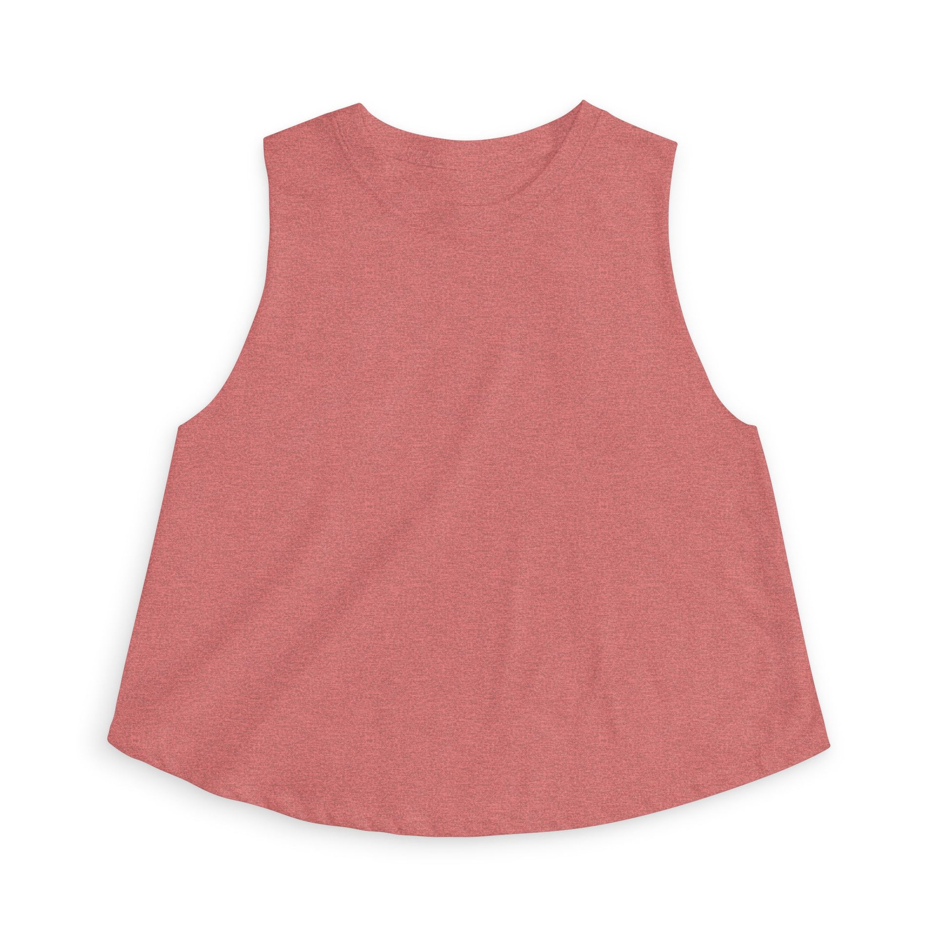 Crop Top — Minimal White Yoga Tank, Relaxed Women's Workout & Lounge Top