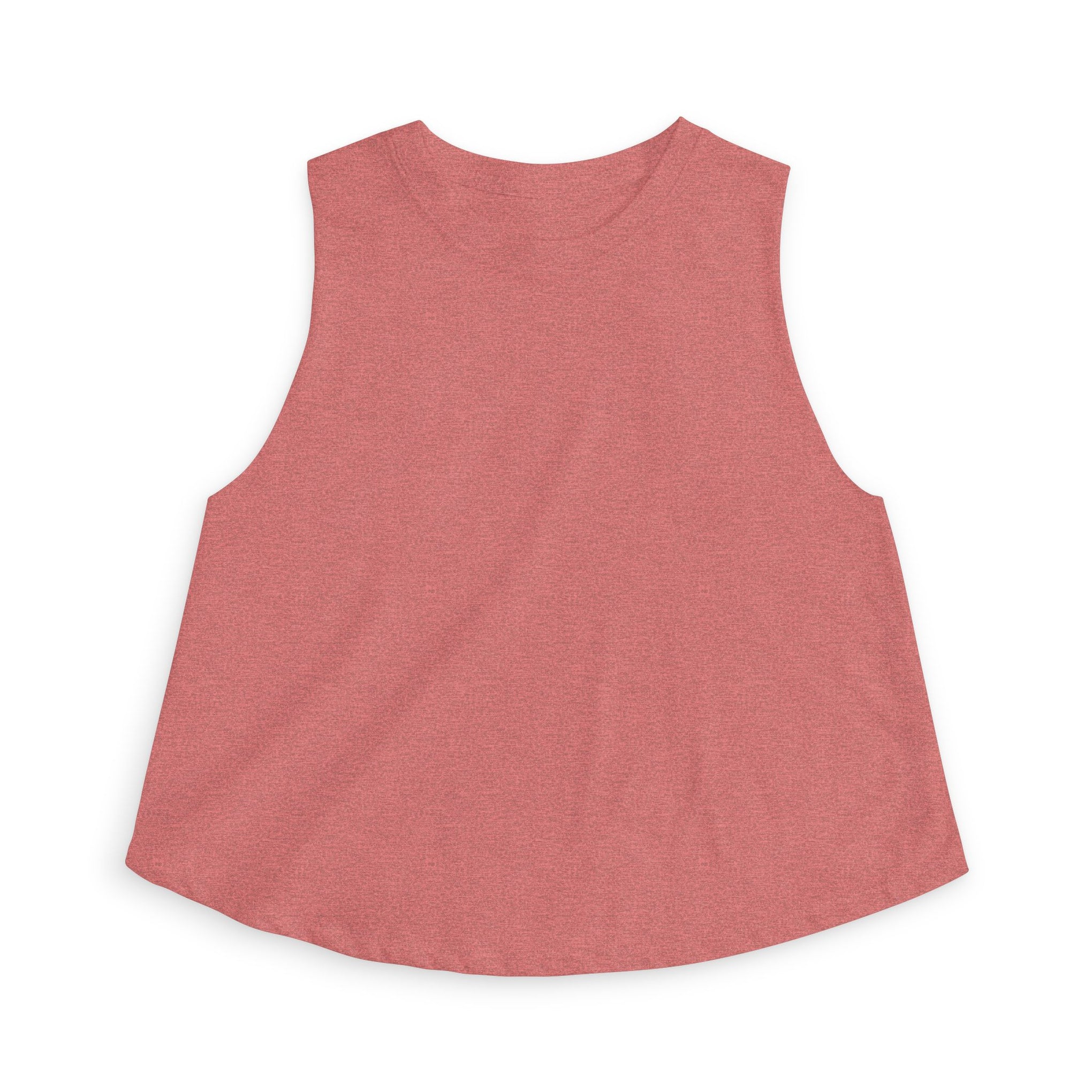 Crop Top — Minimal White Yoga Tank, Relaxed Women's Workout & Lounge Top
