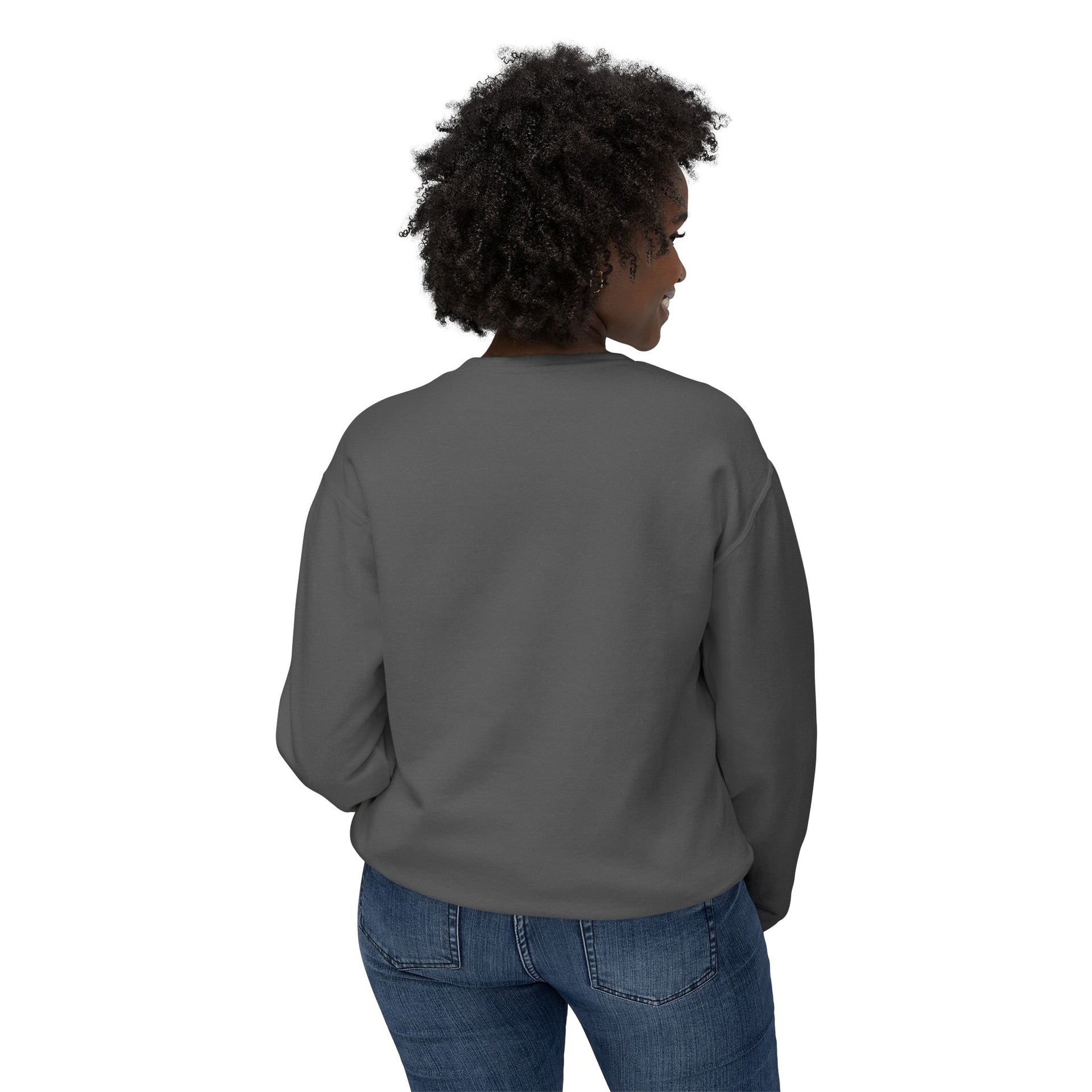 Yoga Pose Crewneck Sweatshirt — 'YOGA' Silhouette Design