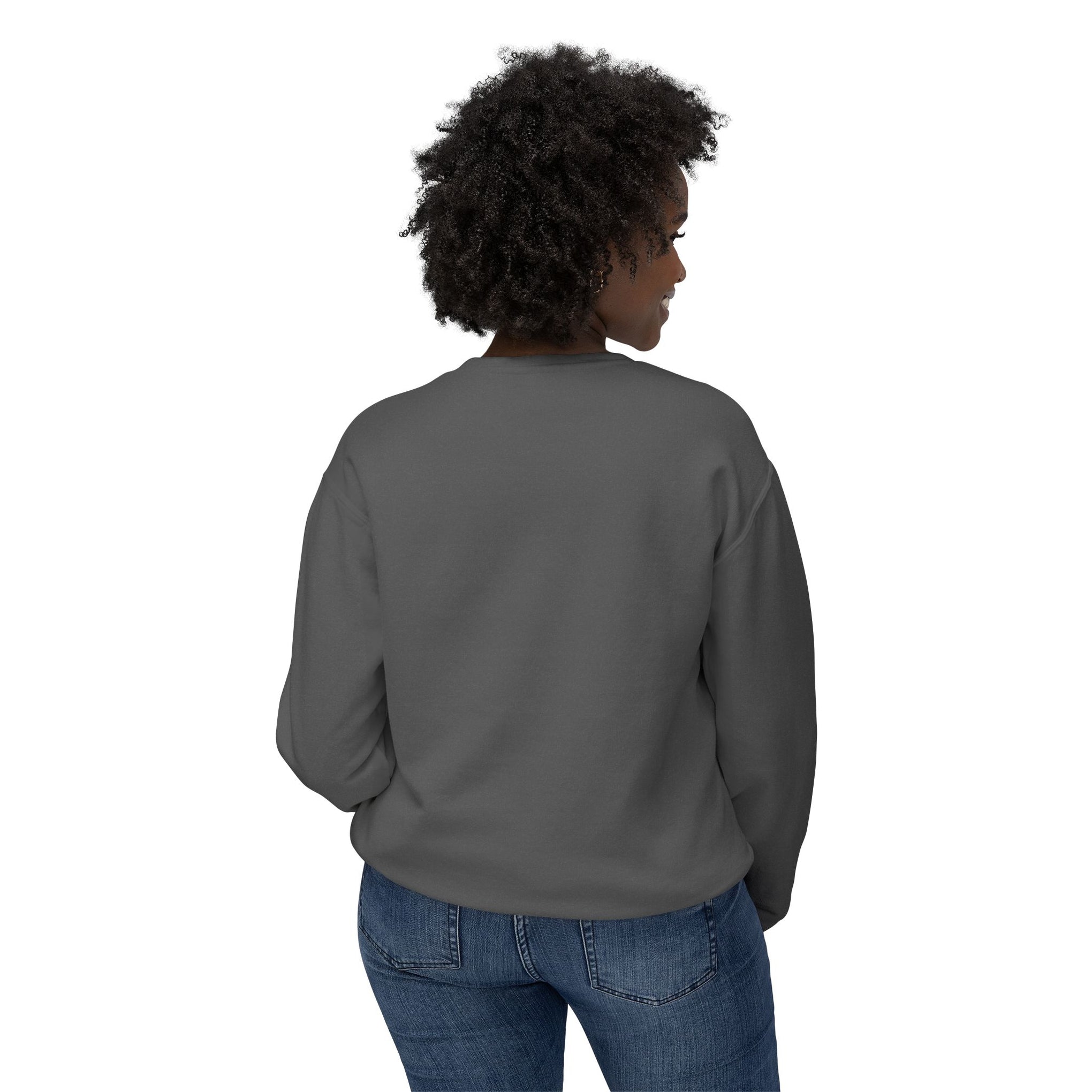 Yoga Pose Crewneck Sweatshirt — 'YOGA' Silhouette Design