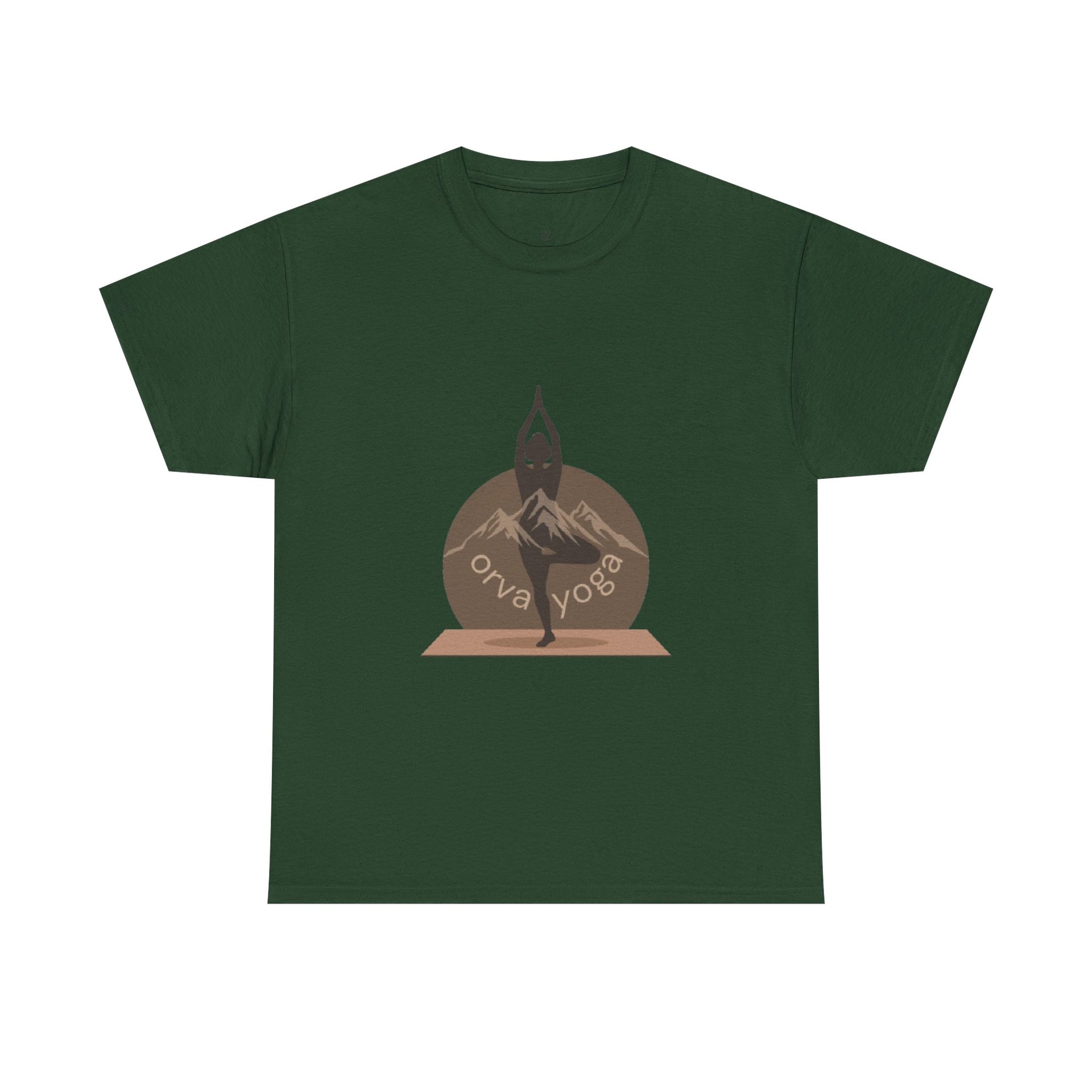 Yoga Tee — 'Orva Yoga' Mountain Pose Graphic T-Shirt
