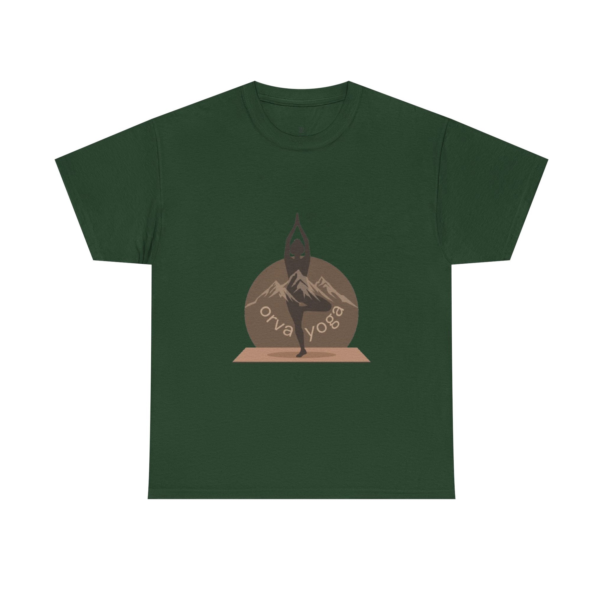 Yoga Tee — 'Orva Yoga' Mountain Pose Graphic T-Shirt