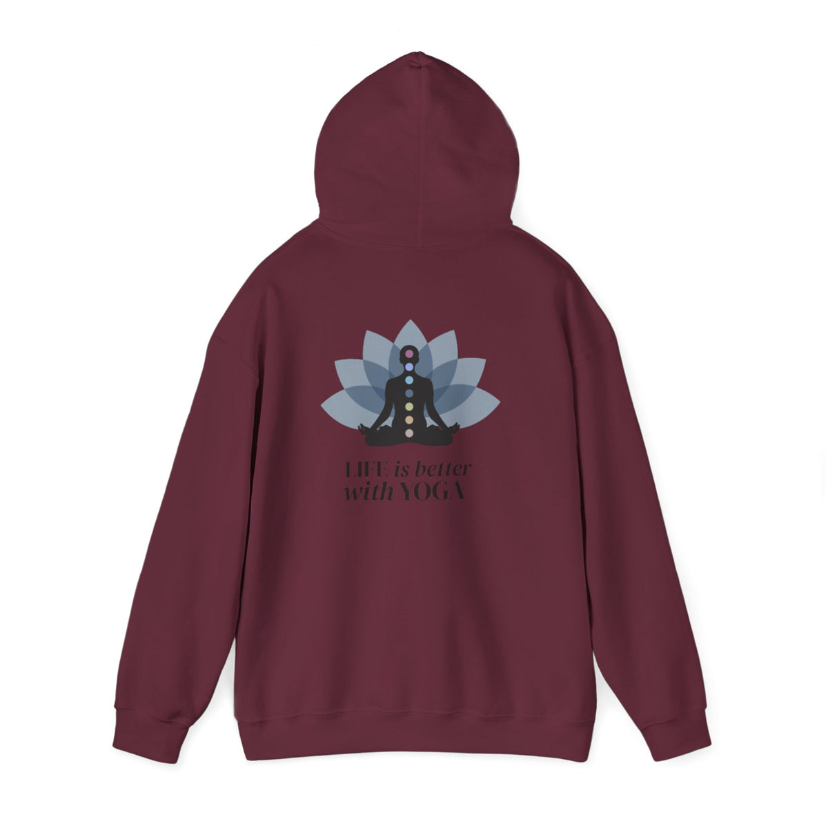 Yoga Hoodie — "Inhale Exhale" Meditation Sweatshirt