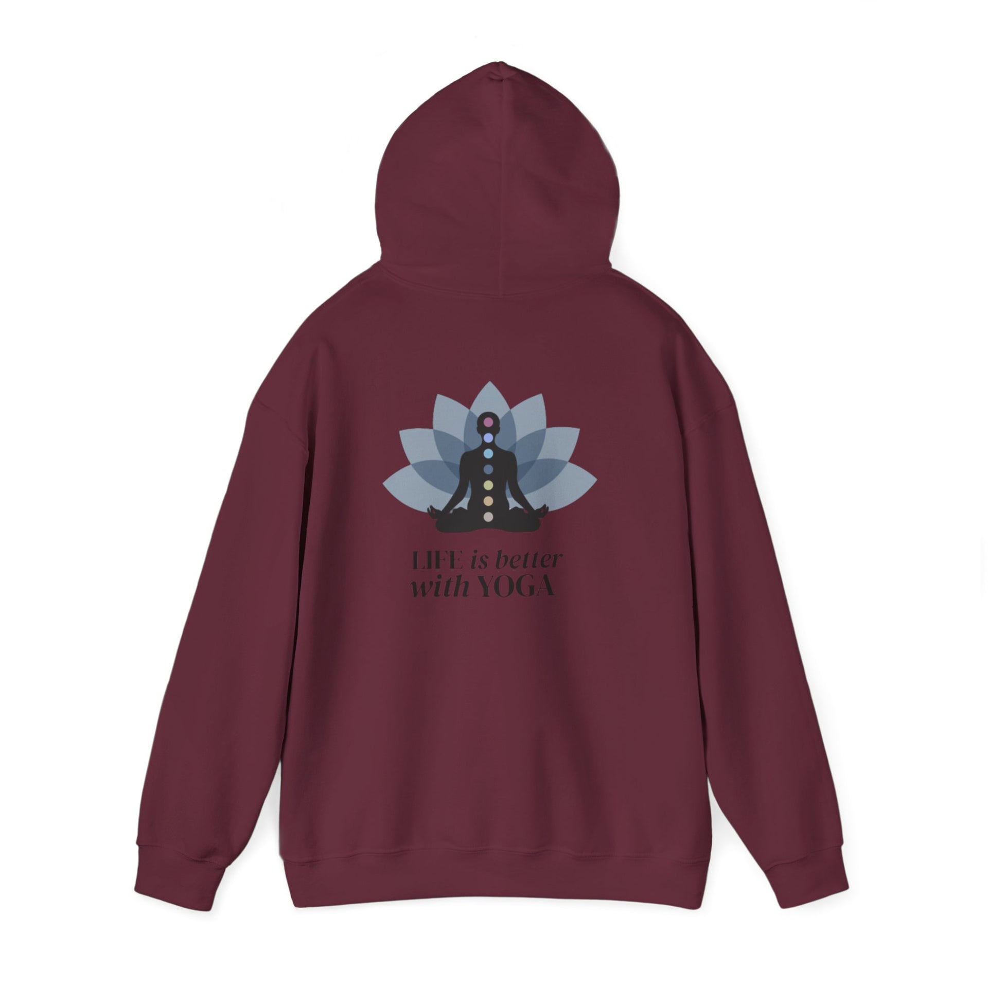 Yoga Hoodie — "Inhale Exhale" Meditation Sweatshirt