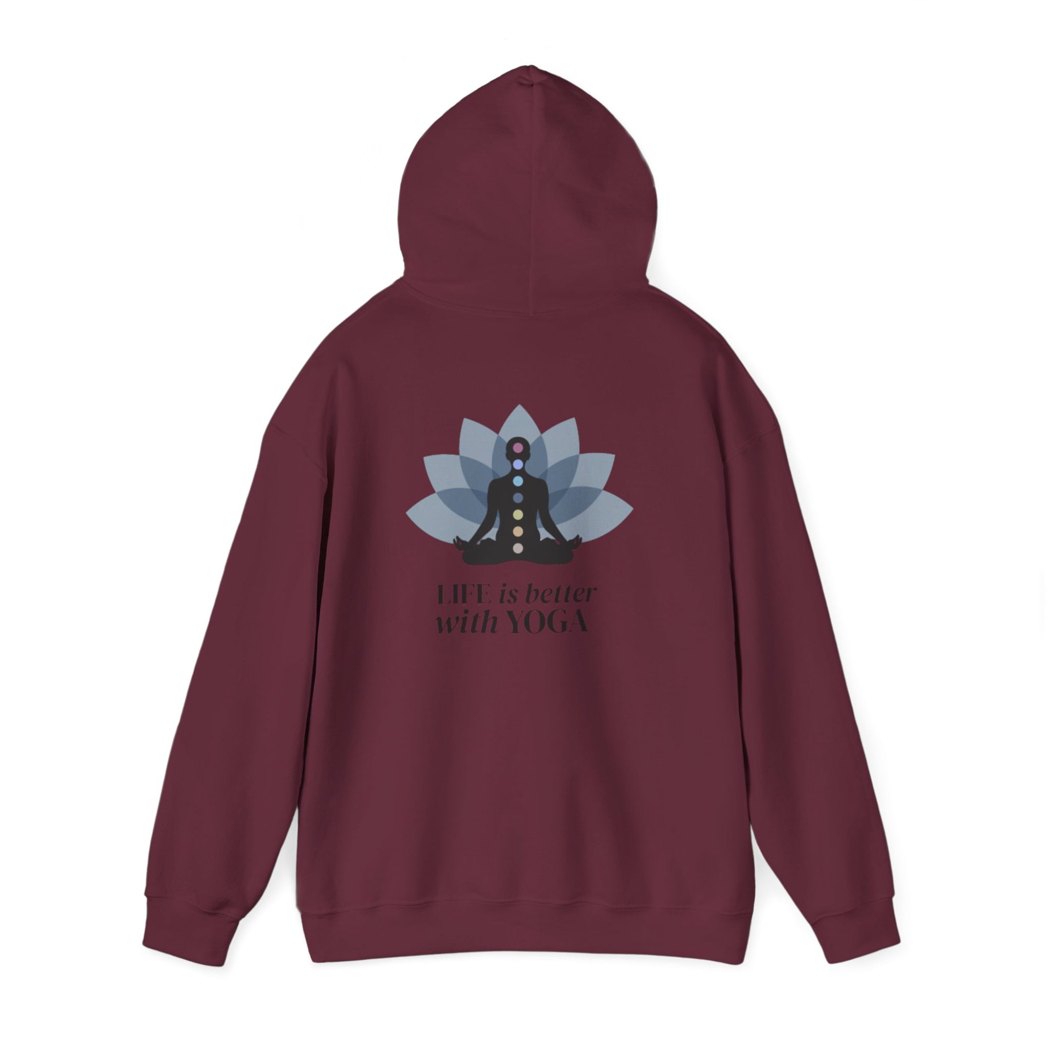 Yoga Hoodie — "Inhale Exhale" Meditation Sweatshirt