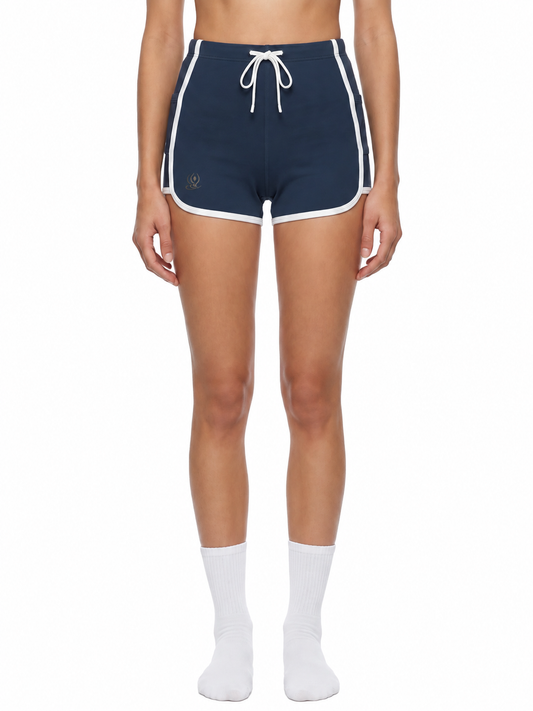 Women's High Rise Color Block Yoga Shorts