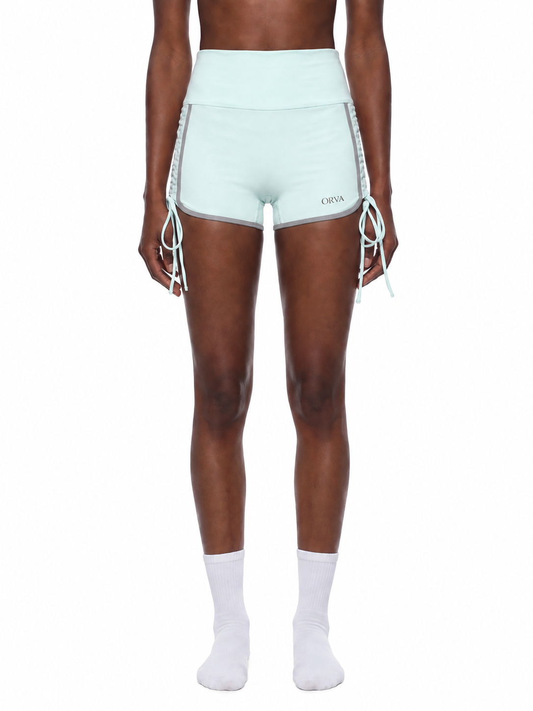 Women’s Color Block High Waisted Yoga Shorts