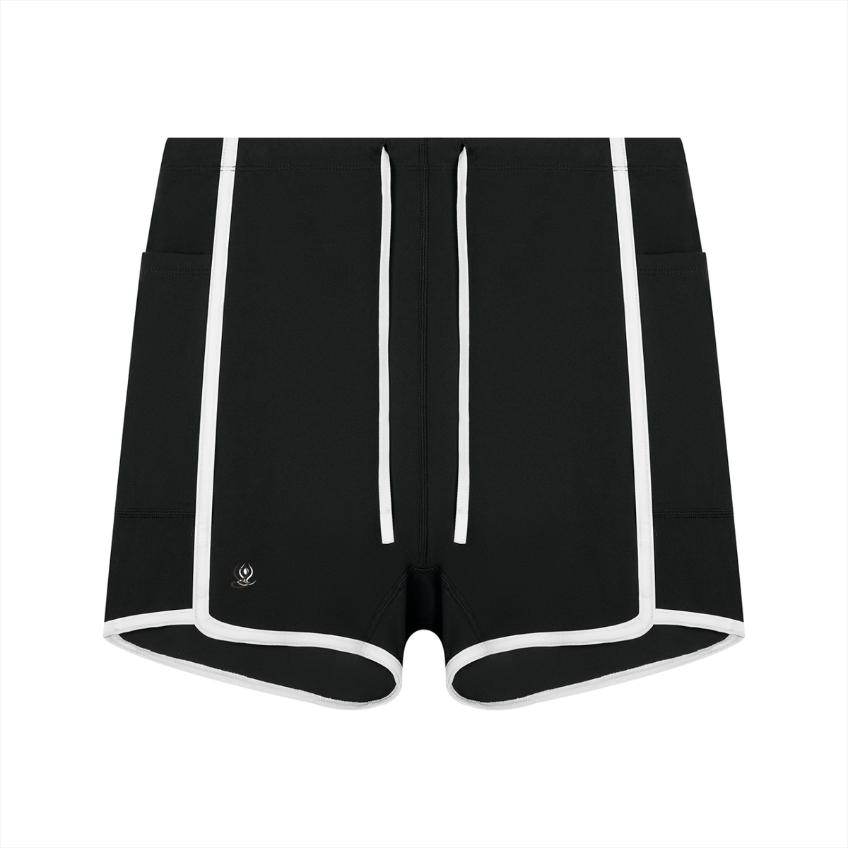 Women's High Rise Color Block Yoga Shorts