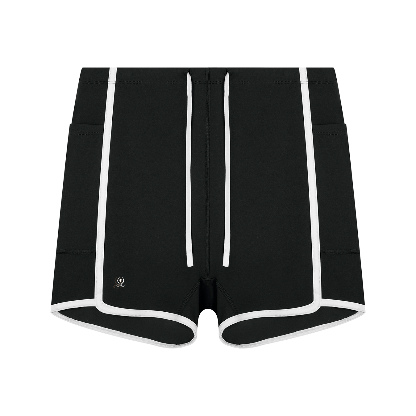 Women's High Rise Color Block Yoga Shorts