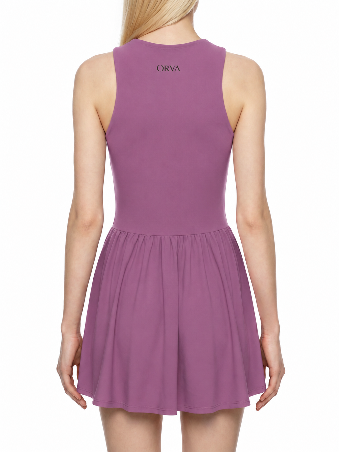 Women’s Ruched Sleeveless Full-Zip Dress