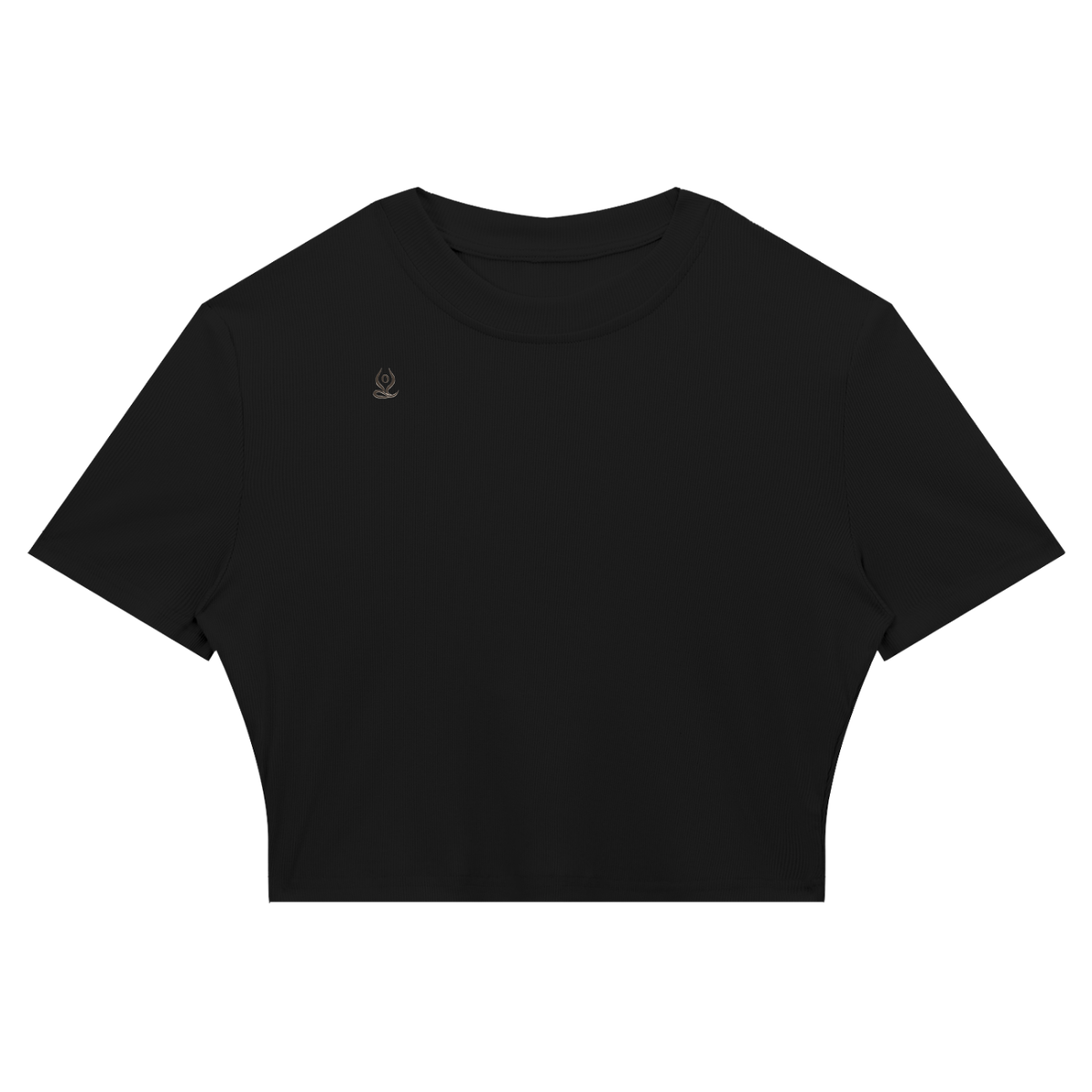 Women's Slim Ribbed Crop T-Shirt