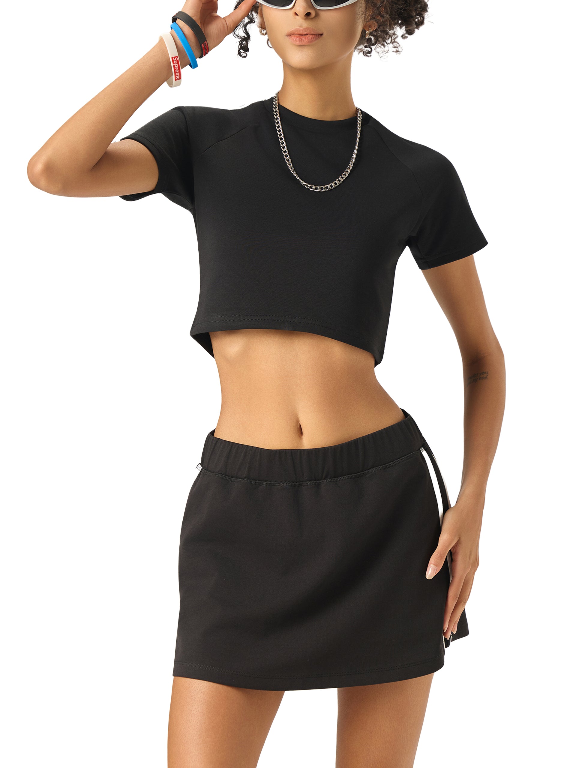 Women's Cooling Performance Crop Top | Moisture-Wicking Yoga & Workout Tank | Lightweight Athletic Fitness Shirt