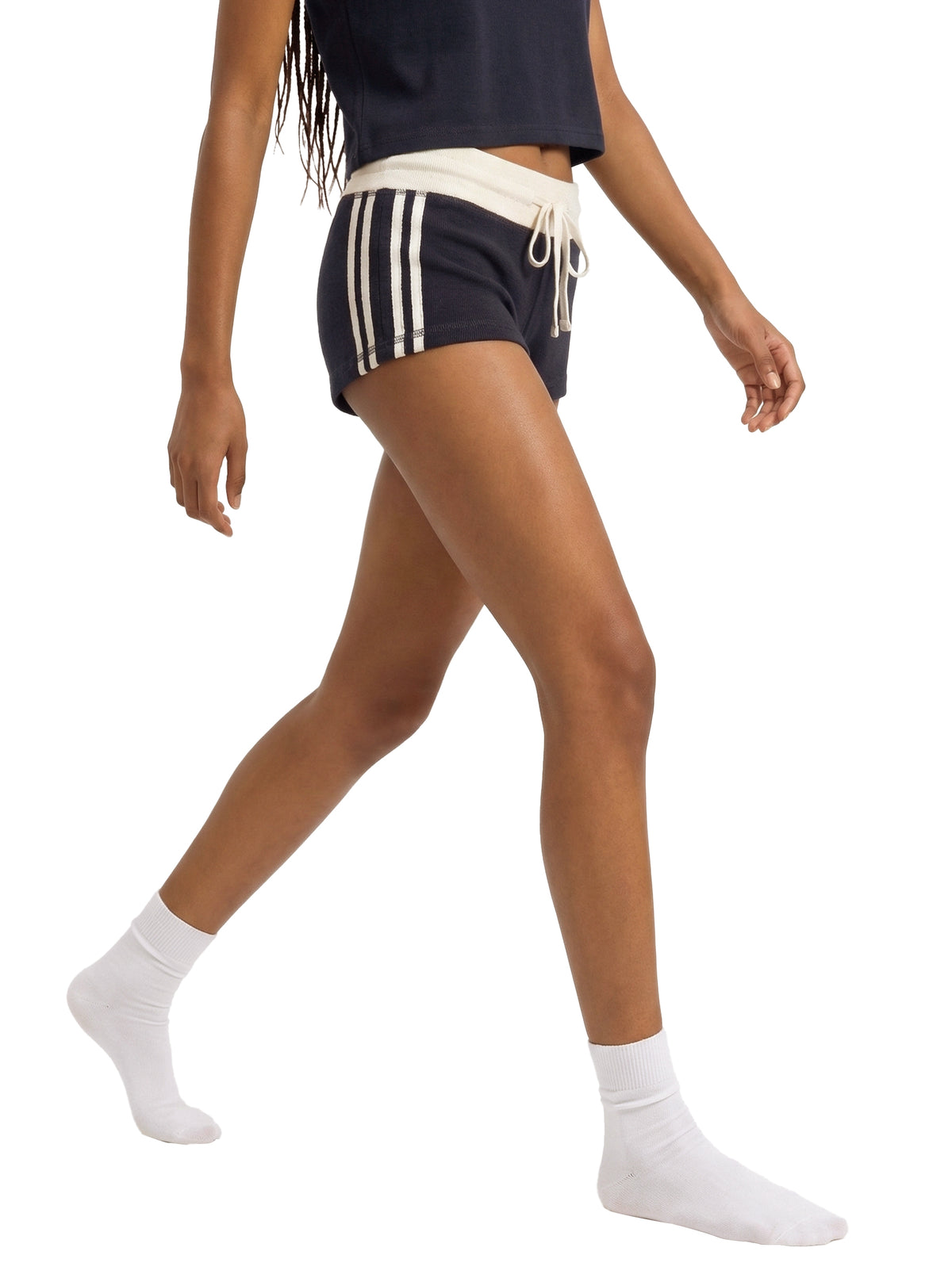 Women's Contrast Stripe Track Shorts