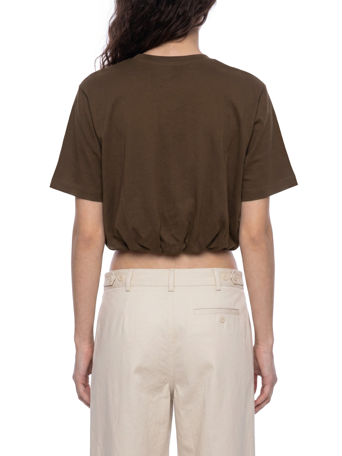 Women’s Crop Bubble Hem T-Shirt
