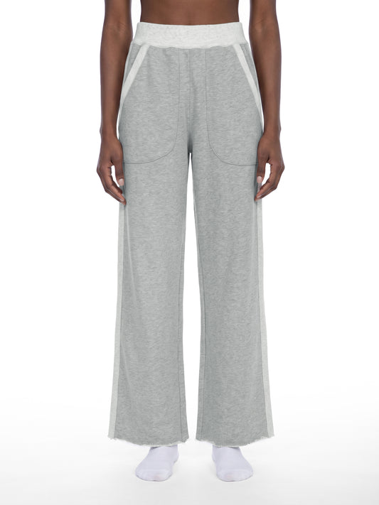 Women's Color Block Raw Hem Sweatpants